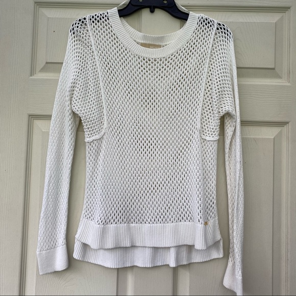Michael Kors Other - Michael Kors Crochet White Sweater Size L
